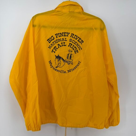 unbranded Other - Vintage K Studio Yellow Windbreaker Big Piney River Trail Ride USA